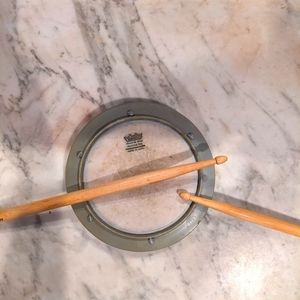 Vintage Remo Drum Pad and Vic Firth Stick